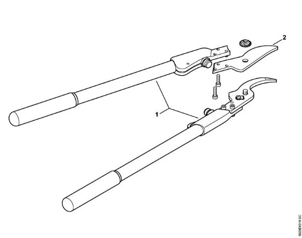 Zašcite za glavo - Å karje za rezanje vej F210-60 della Marca Stihl